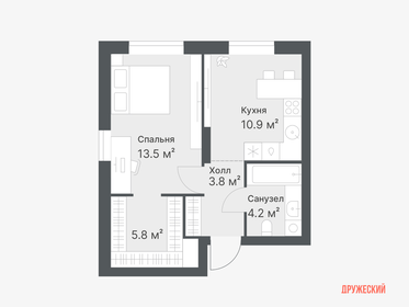 25 м², квартира-студия 8 500 000 ₽ - изображение 84