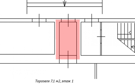 7,1 м², торговое помещение - изображение 5