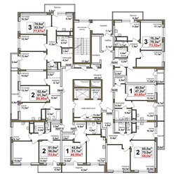 76,1 м², 2-комнатная квартира 17 312 750 ₽ - изображение 18