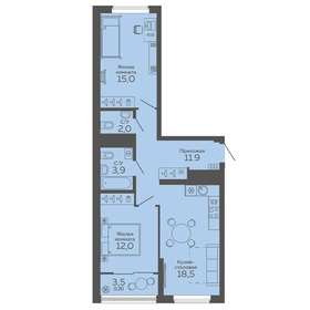 75,3 м², 2-комнатная квартира 23 790 000 ₽ - изображение 32