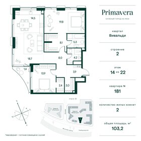 Квартира 103,2 м², 2-комнатная - изображение 1