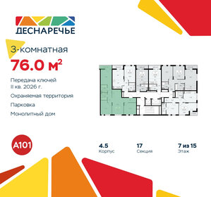 75,8 м², 3-комнатная квартира 15 355 943 ₽ - изображение 21