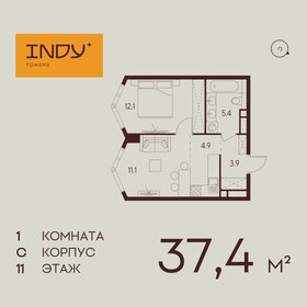 36,1 м², 1-комнатная квартира 20 387 624 ₽ - изображение 71