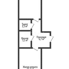 Квартира 44,3 м², 1-комнатная - изображение 1