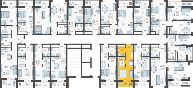 24 м², квартира-студия 9 850 000 ₽ - изображение 127