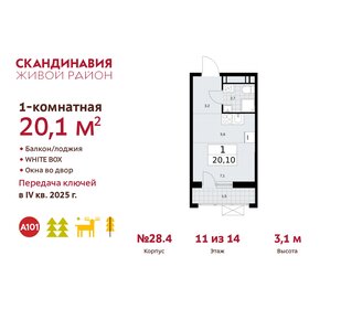 20,1 м², квартира-студия 8 571 320 ₽ - изображение 10
