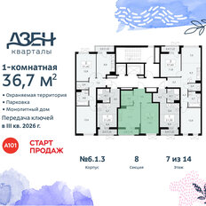 Квартира 36,7 м², 1-комнатная - изображение 4