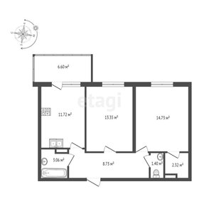 55,2 м², 2-комнатная квартира 8 167 000 ₽ - изображение 10