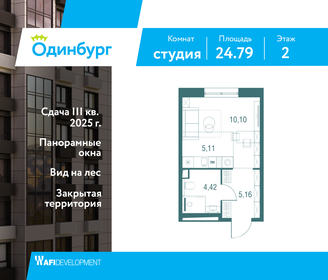 Квартира 24,8 м², студия - изображение 1