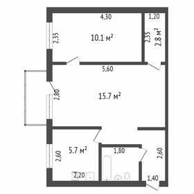43,2 м², 2-комнатная квартира 4 800 000 ₽ - изображение 102