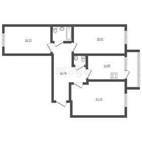 Квартира 97,8 м², 3-комнатная - изображение 2