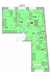 75,4 м², 3-комнатная квартира 13 000 000 ₽ - изображение 38