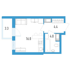 26,6 м², квартира-студия 5 550 000 ₽ - изображение 67