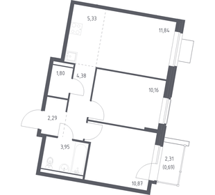 Квартира 51,3 м², 2-комнатная - изображение 1