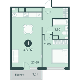 48,6 м², 2-комнатная квартира 5 400 000 ₽ - изображение 95