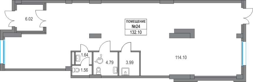 132,1 м², помещение свободного назначения - изображение 4