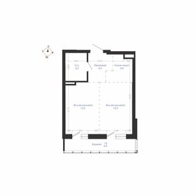 40,5 м², 2-комнатная квартира 8 221 500 ₽ - изображение 84