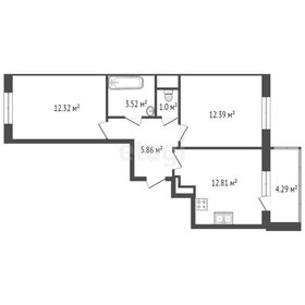 Квартира 47,9 м², 2-комнатная - изображение 3