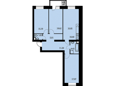 Квартира 93 м², 4-комнатная - изображение 1