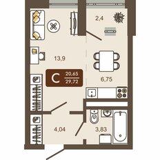 Квартира 29,7 м², студия - изображение 2
