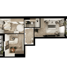 Квартира 67,9 м², 2-комнатная - изображение 2