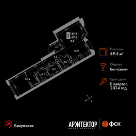 75,4 м², 2-комнатная квартира 28 500 000 ₽ - изображение 143