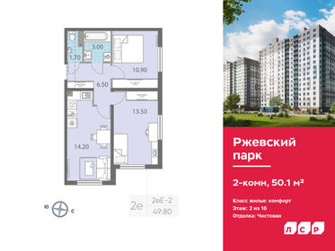50,7 м², 2-комнатная квартира 4 895 000 ₽ - изображение 29