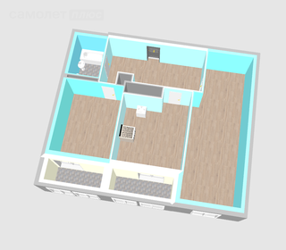 55,7 м², 3-комнатная квартира 10 990 000 ₽ - изображение 114