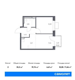 35,3 м², 1-комнатная квартира 5 702 985 ₽ - изображение 19