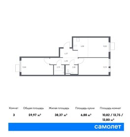 69 м², 2-комнатная квартира 5 800 000 ₽ - изображение 21