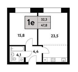 47,6 м², 2-комнатная квартира 22 335 474 ₽ - изображение 74