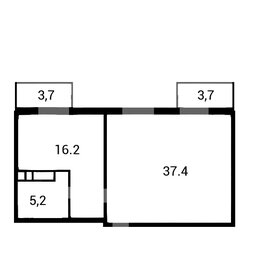 Квартира 63,7 м², 2-комнатная - изображение 1