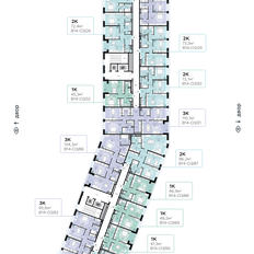 Квартира 96,2 м², 2-комнатная - изображение 2