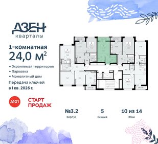 23,6 м², квартира-студия 7 800 000 ₽ - изображение 6