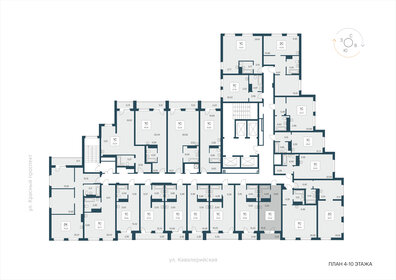 28 м², квартира-студия 4 750 000 ₽ - изображение 85