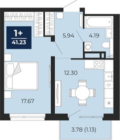 40,9 м², 1-комнатная квартира 5 300 000 ₽ - изображение 15