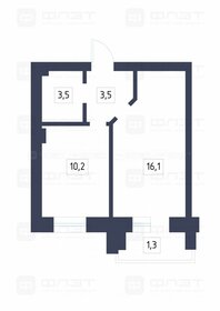 Квартира 33,7 м², 1-комнатная - изображение 1