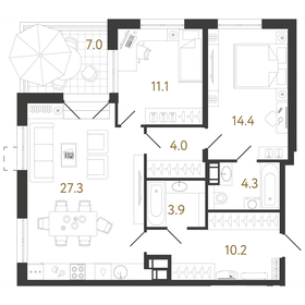 143 м², 2-комнатная квартира 33 900 000 ₽ - изображение 175