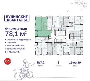 77 м², 4-комнатная квартира 19 000 000 ₽ - изображение 119