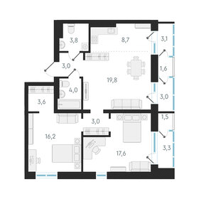 72,5 м², 3-комнатная квартира 11 380 000 ₽ - изображение 76