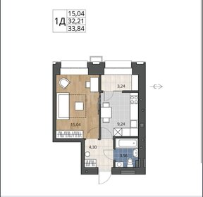 41,9 м², 1-комнатная квартира 7 200 000 ₽ - изображение 51
