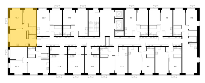 Квартира 48,8 м², 2-комнатная - изображение 2