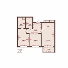 Квартира 65,4 м², 2-комнатная - изображение 2