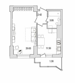 36,3 м², 1-комнатная квартира 9 400 000 ₽ - изображение 111