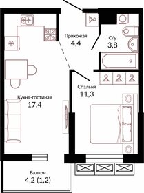 37,3 м², 1-комнатная квартира 6 400 000 ₽ - изображение 106