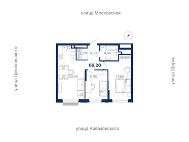 76 м², 2-комнатная квартира 14 000 000 ₽ - изображение 53