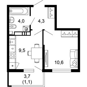 29,7 м², апартаменты-студия 16 200 000 ₽ - изображение 100