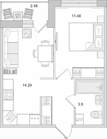 35,9 м², 1-комнатная квартира 5 500 000 ₽ - изображение 54