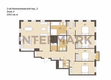 Квартира 234,5 м², 5-комнатная - изображение 1