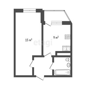 Квартира 34 м², 1-комнатная - изображение 1